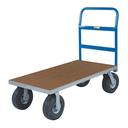 Little Giant Platform Truck, 1200 lbs Capacity, 9" Pneumatic, 30" x 48", Hardboard NBBH30489P